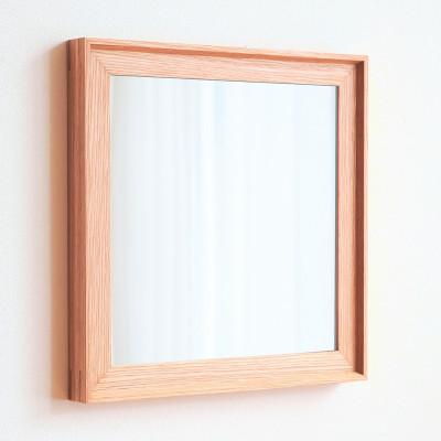 ふるさと納税 府中市 府中市の家具 ミラー ヴァーレ 42*42 オーク