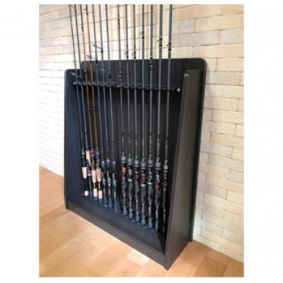 ふるさと納税 島田市 ロッドスタンド14本収納 ブラックウッド
