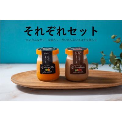 ふるさと納税 南大隅町 だいたんなゼリーとだいたんなショコラの組み合わせ12個セット(それぞれセット:各6個入り)