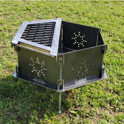 ふるさと納税 稲沢市 六角形焚き火台「rokkaku-03」