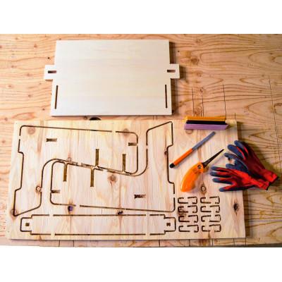 ふるさと納税 花巻市 WOOD STANDING DESK KIT