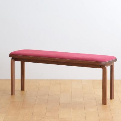 ふるさと納税 府中市 府中市の家具 コッコベンチ ウォールナット材/生地:ラムース(バーガンディー)(組み立て式)