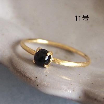 ふるさと納税 田原本町 11号 天然石オニキス リング(Silver925 18KGP仕上げ) 指輪