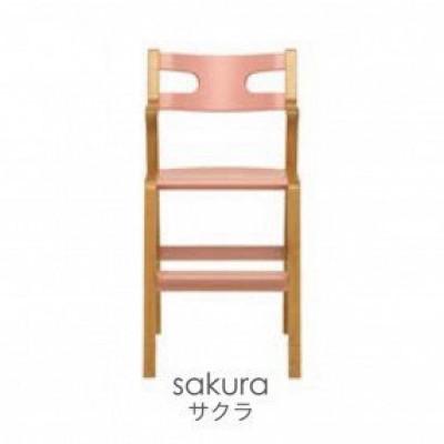 ふるさと納税 東川町 子どものための家具「rabi kids chair」(サクラ&amp;ベルト無)[0006-001-05]
