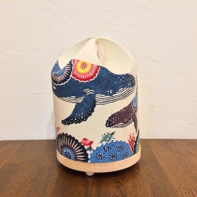 ふるさと納税 南城市 琉球あんどん 筒型 ザトウクジラの親子