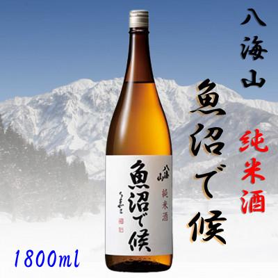 ふるさと納税 南魚沼市 [魚沼地域限定]純米酒 八海山「魚沼で候」1800ml×1本