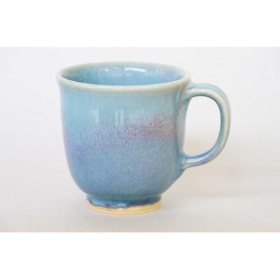 ふるさと納税 安中市 紫陽花釉マグカップ(自性寺焼)