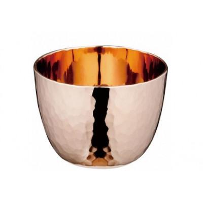 ふるさと納税 燕市 ぐい呑み(槌目) 全面ピンクゴールドメッキ仕様