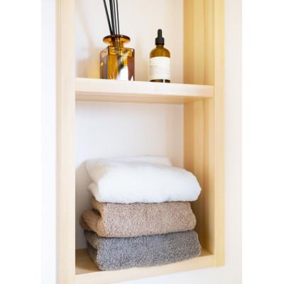 ふるさと納税 山梨県 factory towel bathホワイト  [バスタオル]の画像