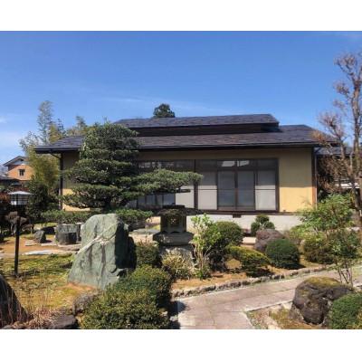 ふるさと納税 上越市 柳精庵 時間貸し利用券(9時〜13時)&amp; ペア食事プラン(ランチ2名様分)