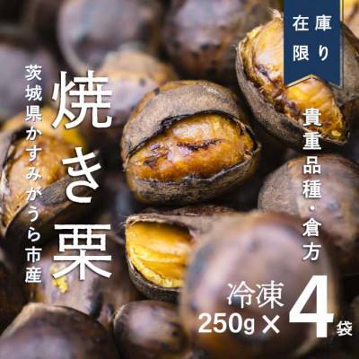 ふるさと納税 かすみがうら市 【訳あり増量】2026年度産 貴重品種『倉方』の焼き栗 250g×4セット(冷凍) |  | 03