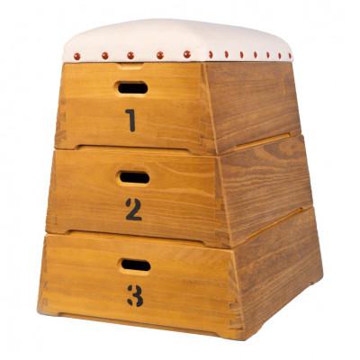 ふるさと納税 府中市 国産 跳び箱型おもちゃ箱3段 TOBIcoBACO シンバ