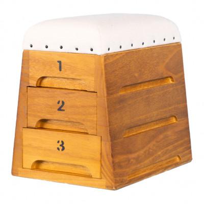 ふるさと納税 府中市 国産 跳び箱型小物入れ引出し3段 TOBIcoBACO ティモン