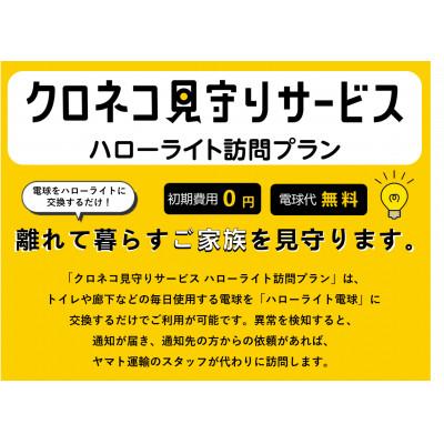 ふるさと納税 那賀町 クロネコ見守りサービスハローライト訪問プラン