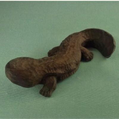 ふるさと納税 洞爺湖町 木彫 オオサンショウウオ(長さ15cm) 1個