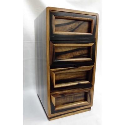 ふるさと納税 穴水町 黒柿 手許四つ引きタンス