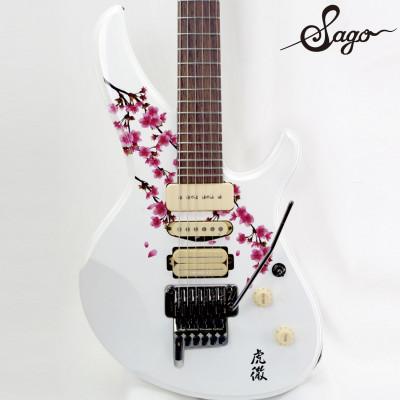 ふるさと納税 尼崎市 【エレキギター】Sago 虎徹 桜【桜村眞氏本人同