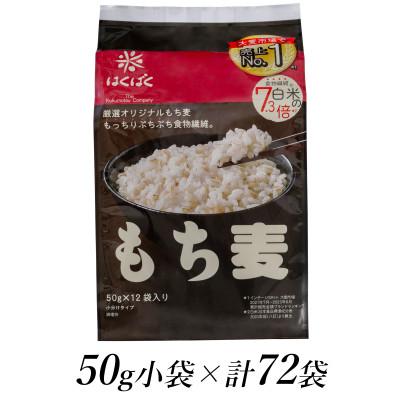 ふるさと納税 南アルプス市 はくばくのもち麦スタンドパック 50g×72個