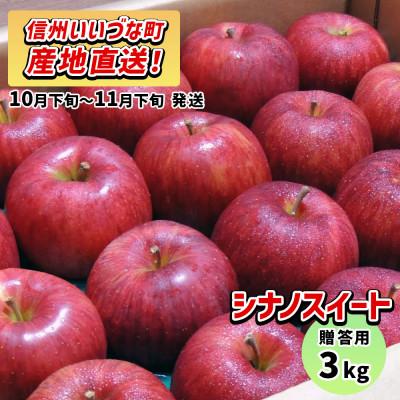 ふるさと納税 飯綱町 りんご シナノスイート 10月下旬〜11月下旬 贈答用 3kg