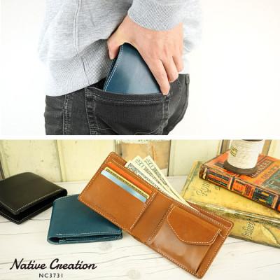 ふるさと納税 大和郡山市 Native Creation 二つ折り財布 BLACK 栃木レザー NC3731 |  | 02