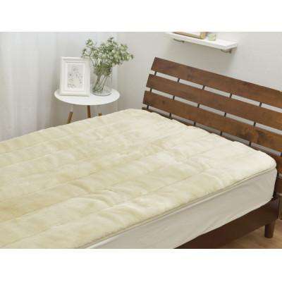 ふるさと納税 泉大津市 日本製 銀イオンシート入り(Ag+) 敷きパッド セミダブル ベージュ