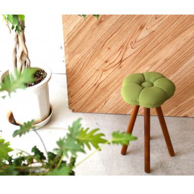 ふるさと納税 大川市 monaca stool:tsubaki[抹茶/ウォールナット/高さ45cm]