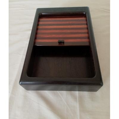 ふるさと納税 葛城市 花梨 硯 箱(巻戸式)