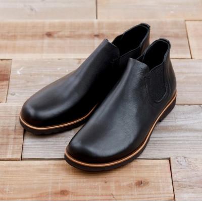 ふるさと納税 大和郡山市 KTO-5002 ブラック 一枚革サイドゴア 紳士靴 25.0cm