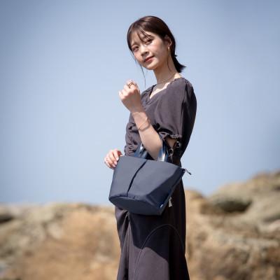 ふるさと納税 豊岡市 豊岡鞄　For The Blue Marche Petit Dブルーの画像