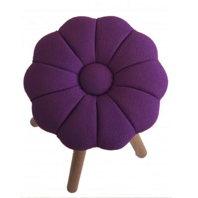 ふるさと納税 大川市 monaca stool:kiku[紫/ウォールナット/高さ30cm]