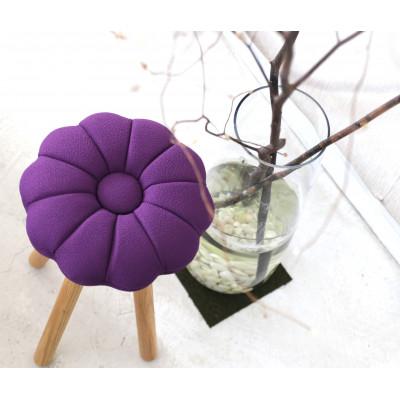 ふるさと納税 大川市 monaca stool:kiku[紫/栴檀/高さ30cm]
