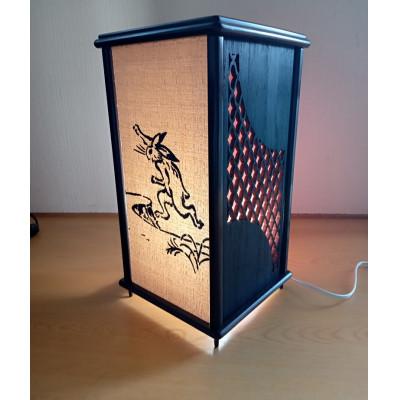 ふるさと納税 葛城市 紫檀 行灯(網目模様)