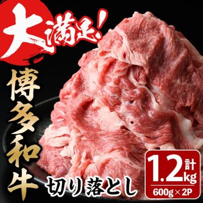 ふるさと納税 春日市 大満足!博多和牛切り落とし 1.2kg(600g×2p)(春日市)