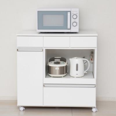 ふるさと納税 海南市 カウンターレンジワゴン3D ホワイト