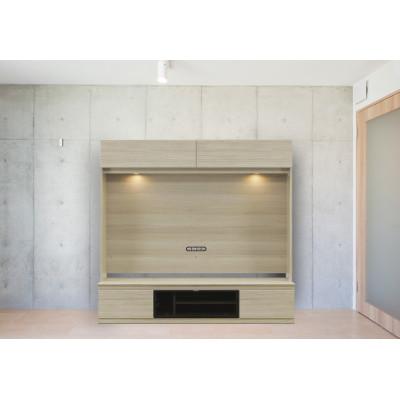 ふるさと納税 大川市 シャルム 幅180cm テレビボード 壁掛けテレビアーム金具付 グレージュ/ウォールナット