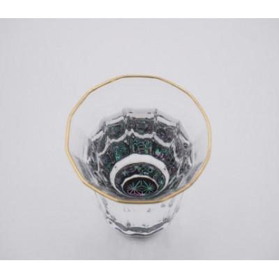ふるさと納税 高岡市 [高岡漆器]金杯(万華鏡)麻の葉(貝入)黒