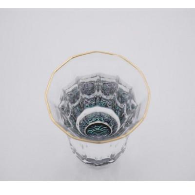 ふるさと納税 高岡市 【高岡漆器】金杯(万華鏡)青海波(貝入)黒_1