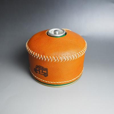 ふるさと納税 御坊市 心躍るリアルレザーの質感! 牛革OD缶カバー BROWN