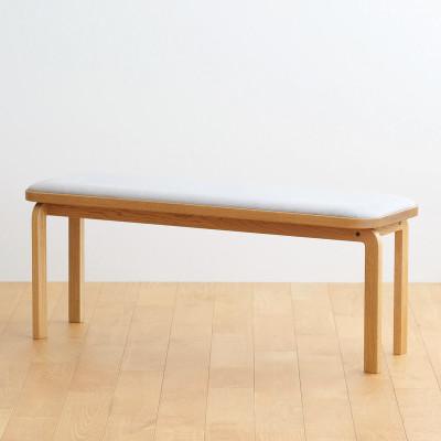 ふるさと納税 府中市 府中市の家具 コッコベンチ オーク材/生地:ラムース(アイボリー)(組み立て式)