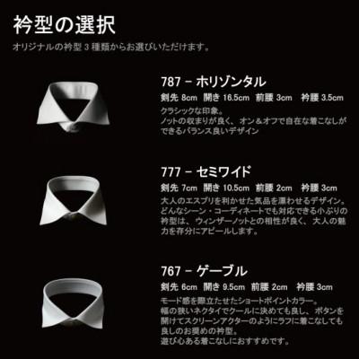 ふるさと納税 和歌山市 decollouomo メンズドレスシャツ オーダーメイド DJS-787X(標準サイズ)_3
