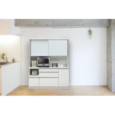 ふるさと納税 大川市 シュシュ 幅160cm カラー・高さが選べる大型高級キッチンボード ホワイト/ナチュラル/ブラウン