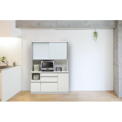 ふるさと納税 大川市 シュシュ 幅140cm カラー・高さが選べる大型高級キッチンボード ホワイト/ナチュラル/ブラウン