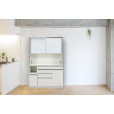 ふるさと納税 大川市 シュシュ 幅140cm カラー・高さが選べるハイタイプキッチンボード ホワイト/ナチュラル/ブラウン