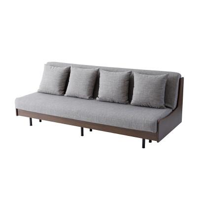ふるさと納税 大川市 ソファベッド 3人掛け エスタート 200cm:ブラウン×グレー[大川家具]