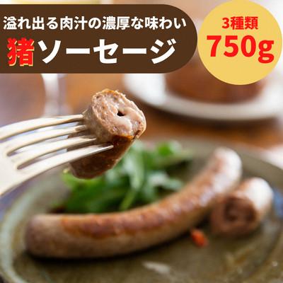 ふるさと納税 雲南市 イノシシソーセージ3種類セット(オリジナル・チーズ・スモーク)