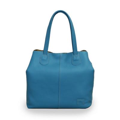 ふるさと納税 旭市 日本製 牛革 カリーナII ターコイズブルー