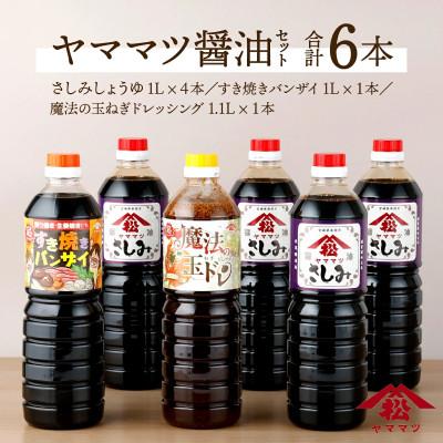 ふるさと納税 串間市 創業昭和元年の串間の味!ヤママツ醤油セット(3種・合計6本)