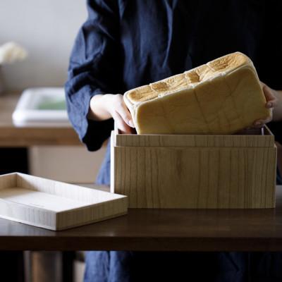 ふるさと納税 高岡市 BREAD STOCKER(ストッカー) パンケース 2斤サイズ用 総国産桐使用 天然蜜蝋仕上げ