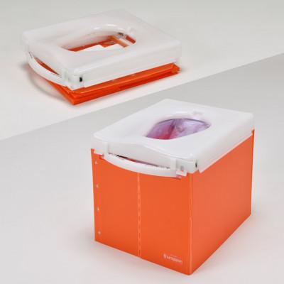 ふるさと納税 花巻市 "おうち避難トイレ"ラップポン SH-1 オレンジ