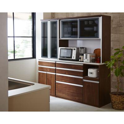 ふるさと納税 大川市 ルピナス 幅約120cm おしゃれなキッチンボード ホワイト・ブラウン・ナチュラルの3色対応